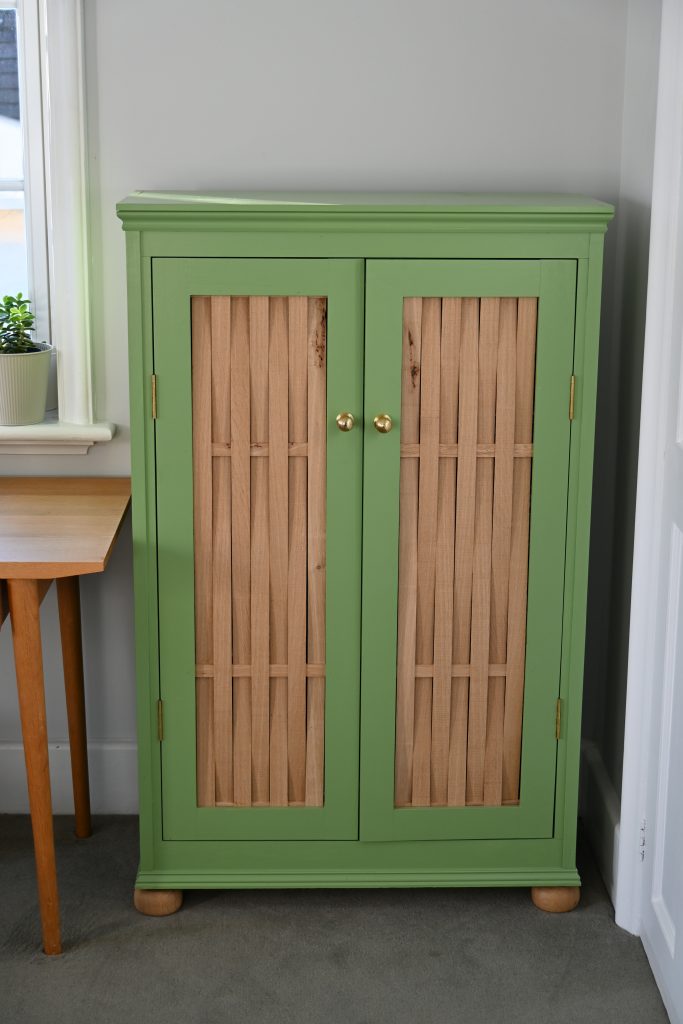 Painted freestanding cabinet