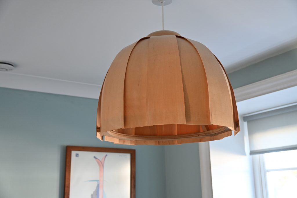 Maple veneer lampshade